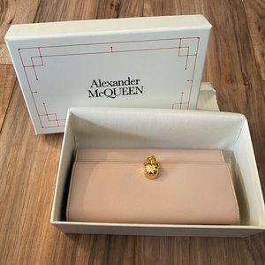 Alexander McQueen Leather Flap Continental Wallet